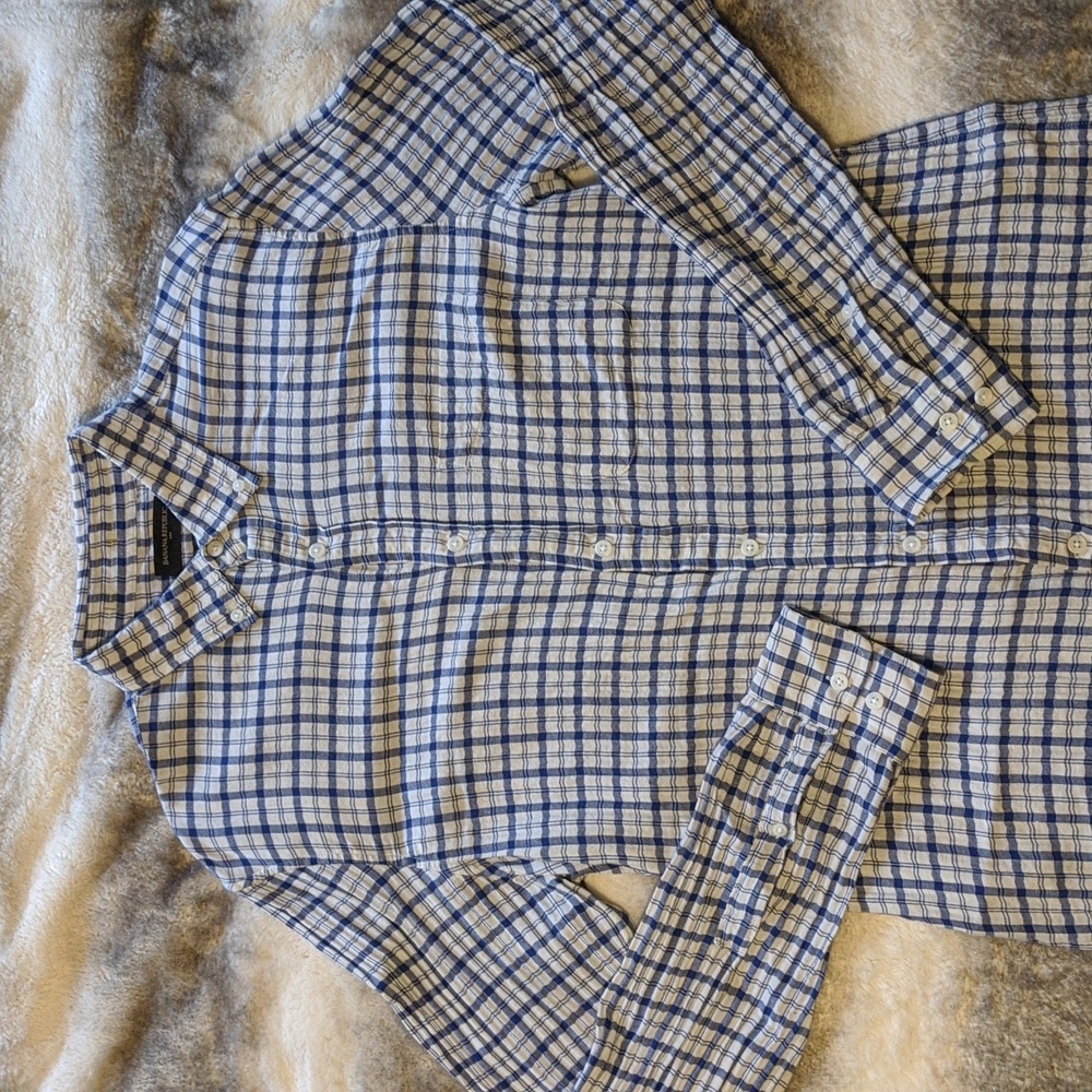 Banana republic button down untucked fit L